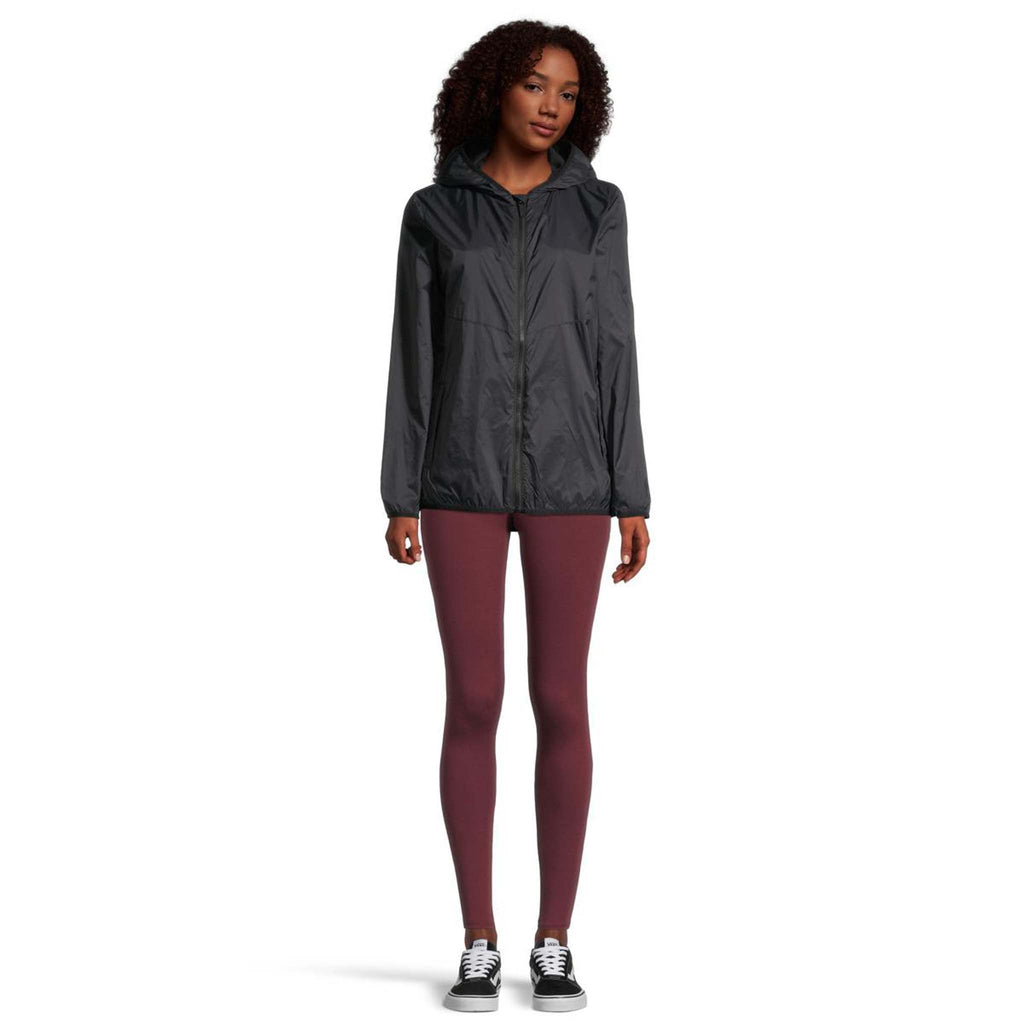 Ripzone Women s Packable Windbreaker Jacket Black