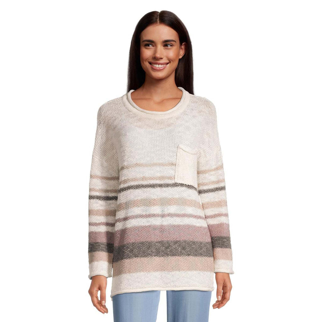 Mame Kurogouchi(マメ) Double-Layer Stripe Jersey Pullover