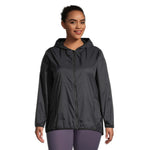 Ripzone Women's Plus Packable Windbreaker Jacket - Black