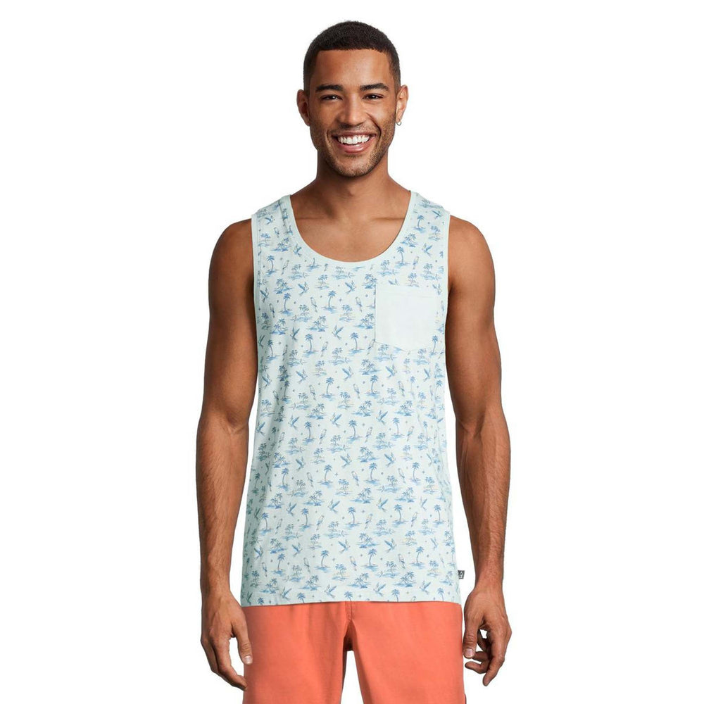 
            
                Load image into Gallery viewer, Ripzone Men&amp;#39;s Manitou All Over Print Graphic Tank - Glacier Parrot
            
        