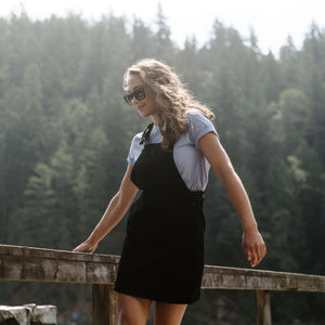 Ripzone Women's Saratoga Overall Dress - Black Ripzone Women's Saratoga Overall Dress - Black
