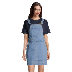 
            
                Load image into Gallery viewer, Ripzone Women&amp;#39;s Saratoga Overall Dress - Light Blue Denim
            
        
