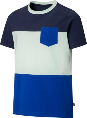 
            
                Load image into Gallery viewer, Ripzone Boys&amp;#39; Wolfe Colourblock T-Shirt - Blue
            
        