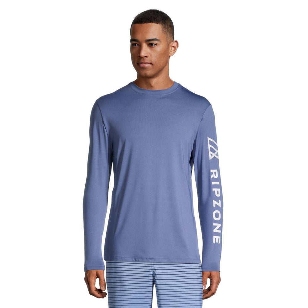 90s Ripzone Ripzone Men's Laine Long Sleeve Rashguard - Blue
