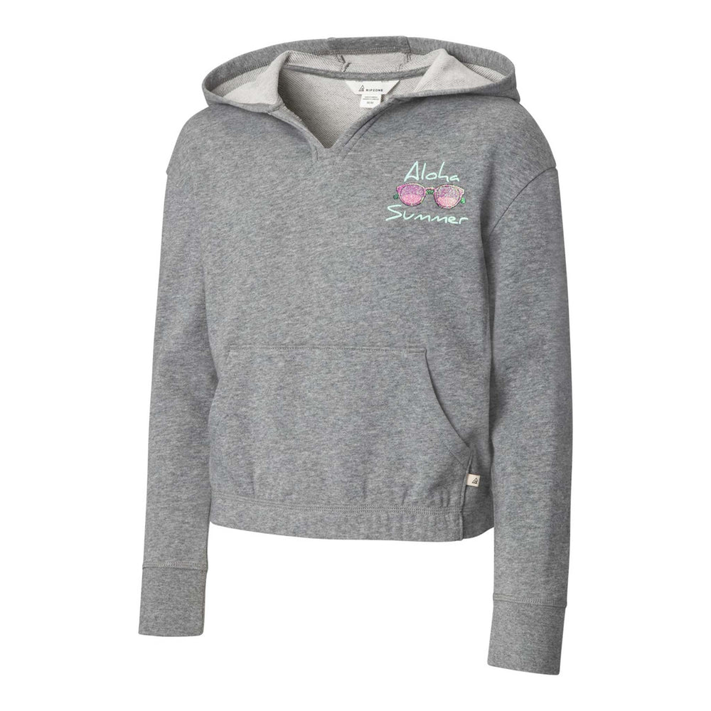 
            
                Load image into Gallery viewer, Ripzone Girls&amp;#39; Fairy French Terry Hoodie - Grey Melange
            
        
