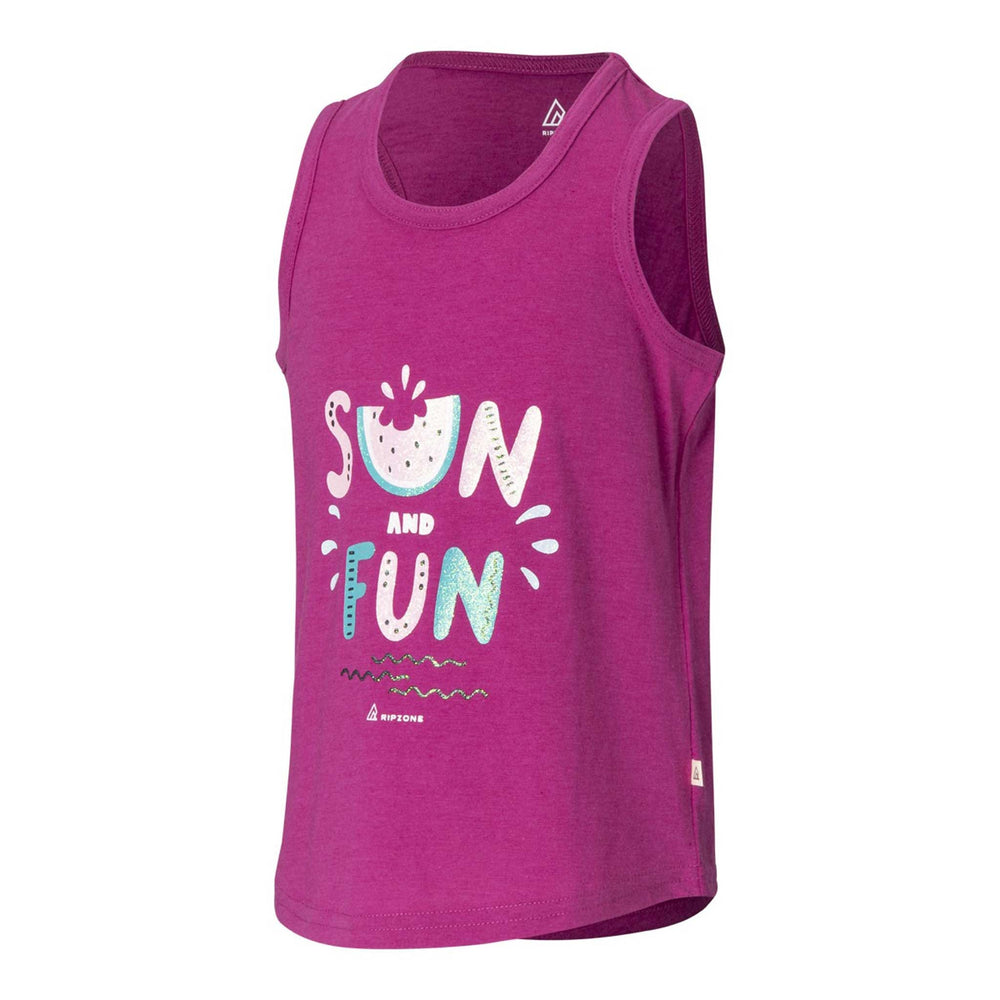 
            
                Load image into Gallery viewer, Ripzone Toddler Girls&amp;#39; Ace Graphic Tank - Fuschia Red
            
        