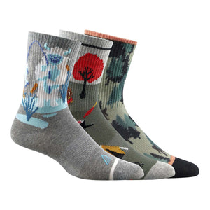 
            
                Load image into Gallery viewer, Ripzone Boys’ Printed Crew Sock 3 Pack - Yeti Fish
            
        