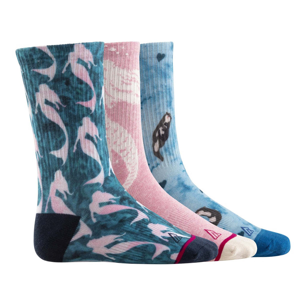 
            
                Load image into Gallery viewer, Ripzone Girls’ Fashion Crew Sock 3 Pack - Mermaid
            
        
