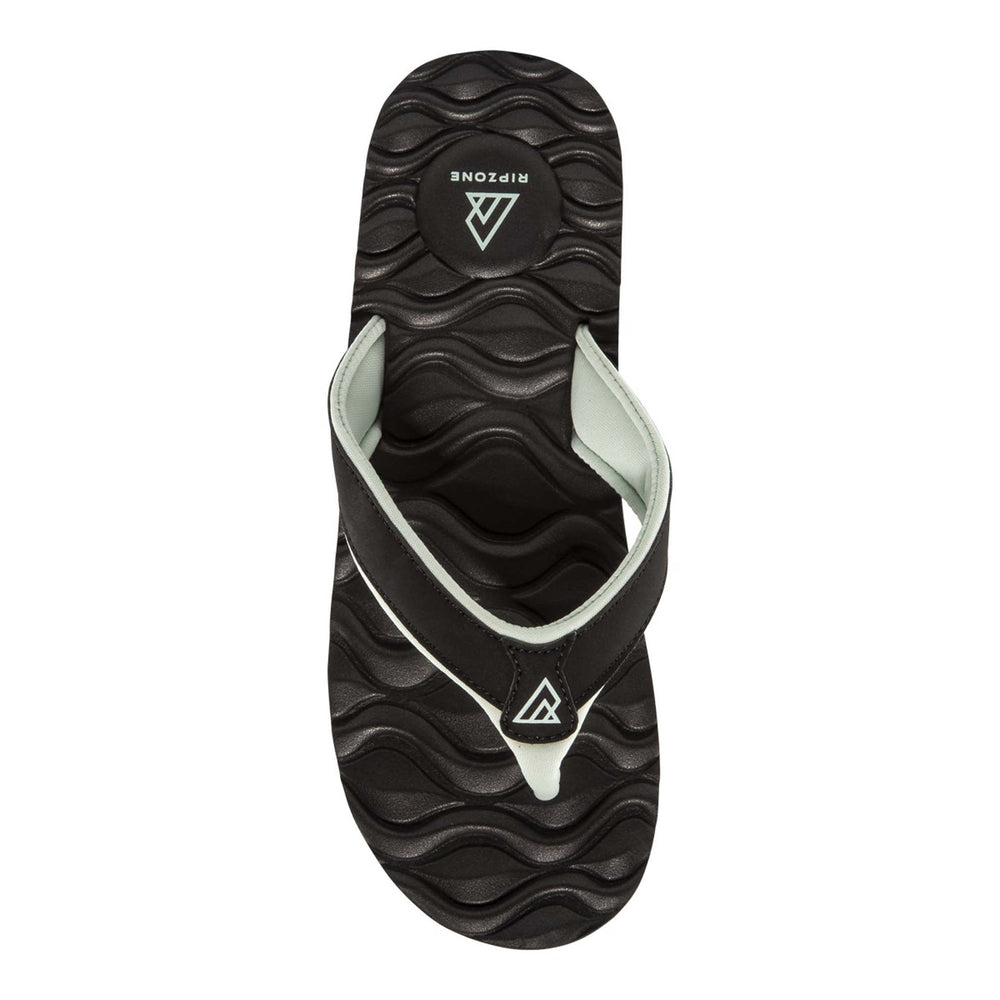 
            
                Load image into Gallery viewer, Ripzone Women&amp;#39;s Cushy Fliip Flop Sandal - Black/Mint
            
        