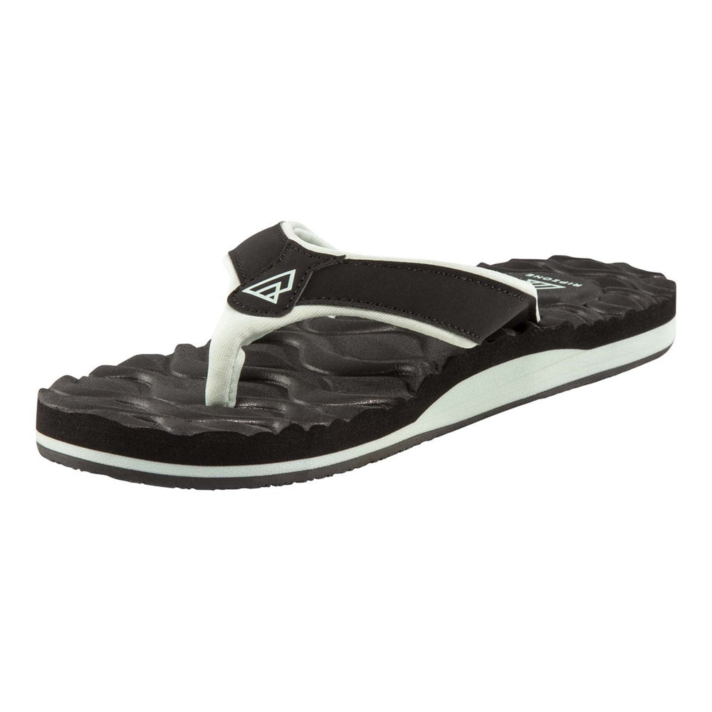 Ripzone Women's Cushy Fliip Flop Sandal - Black/Mint