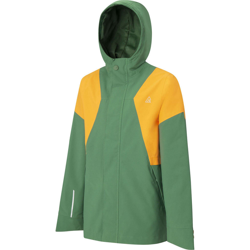 Ripzone Boy's Gullrock Waterproof Rain Jacket - Foliage Green