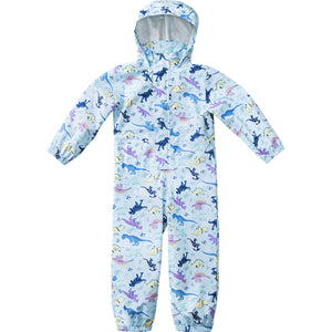 
            
                Load image into Gallery viewer, Ripzone Toddler Boy&amp;#39;s Peaches Rainsuit - Cool Blue Dino
            
        
