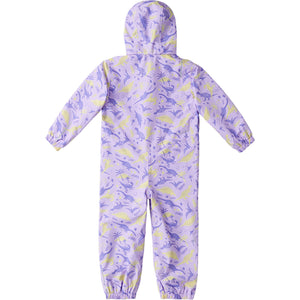 
            
                Load image into Gallery viewer, Ripzone Toddler Girl&amp;#39;s Peaches Rainsuit - Purple Rose Dino
            
        
