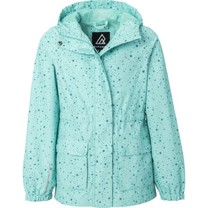 
            
                Load image into Gallery viewer, Ripzone Girl&amp;#39;s Sprinkle 2.0 Rain Jacket - Blue Rad Stars
            
        