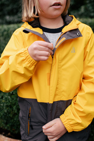
            
                Load image into Gallery viewer, Ripzone Boys&amp;#39; Thunder Rain Jacket - Golden Fusion
            
        